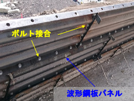 鋼板パネルの組立状況